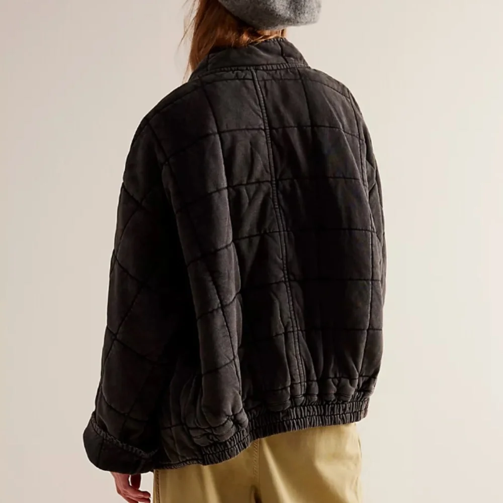 Free People Quilted Black Puffer Jacket - Picture 4 of 10